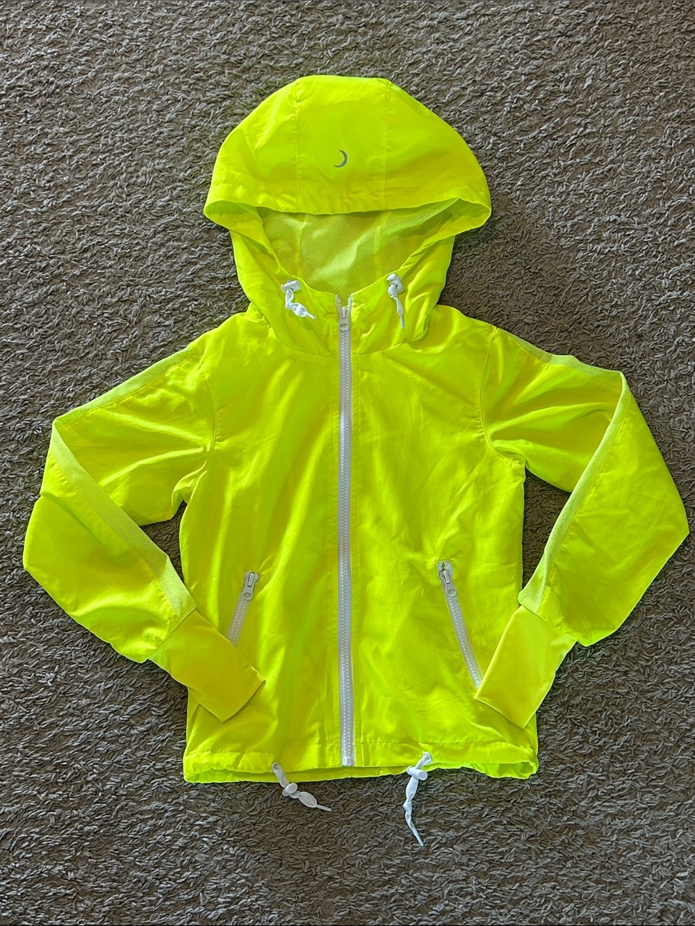 Girls ZYIA Neon Yellow Active Jacket